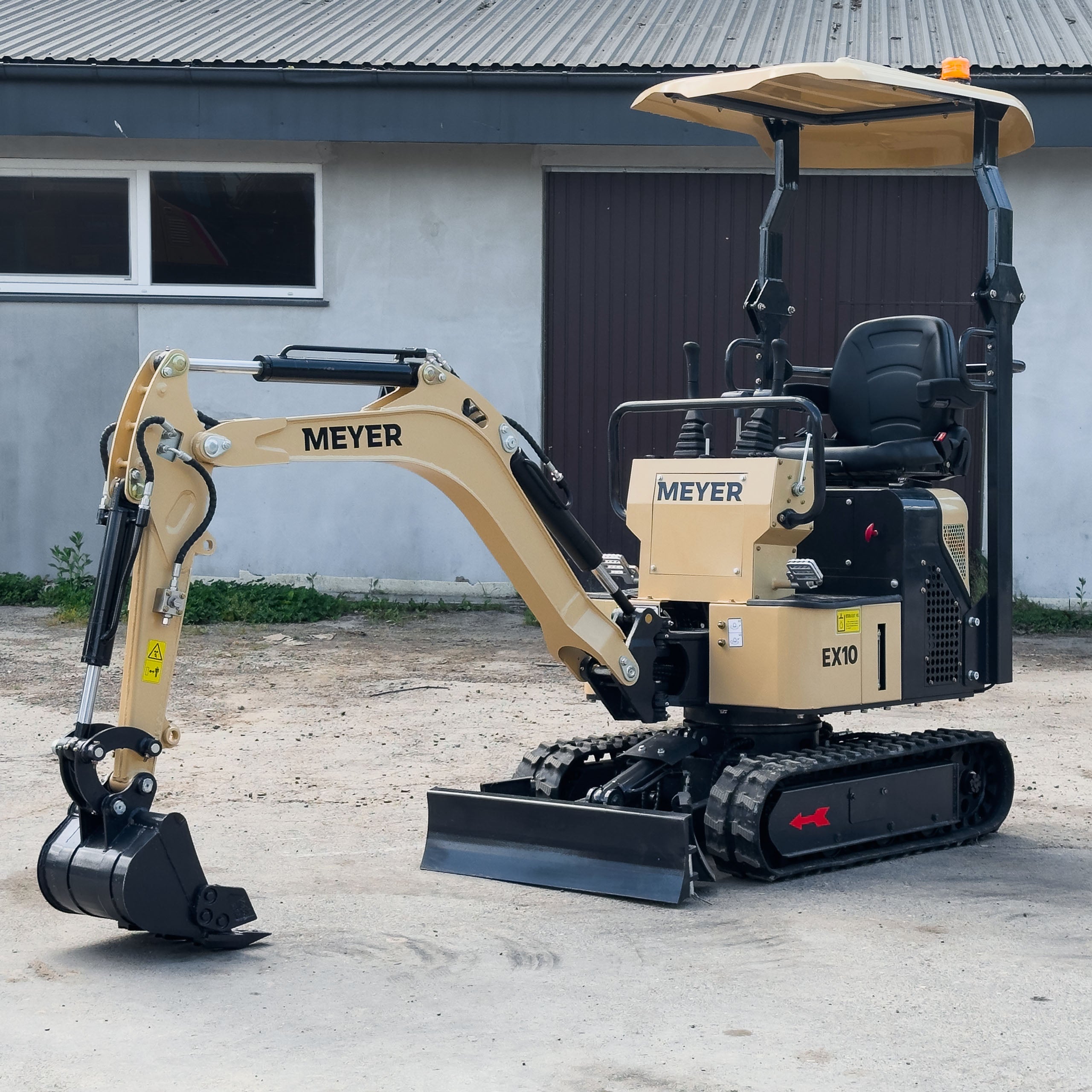 Minikoparka gąsienicowa MEYER EX10 – skrętne ramię, silnik Briggs & Stratton