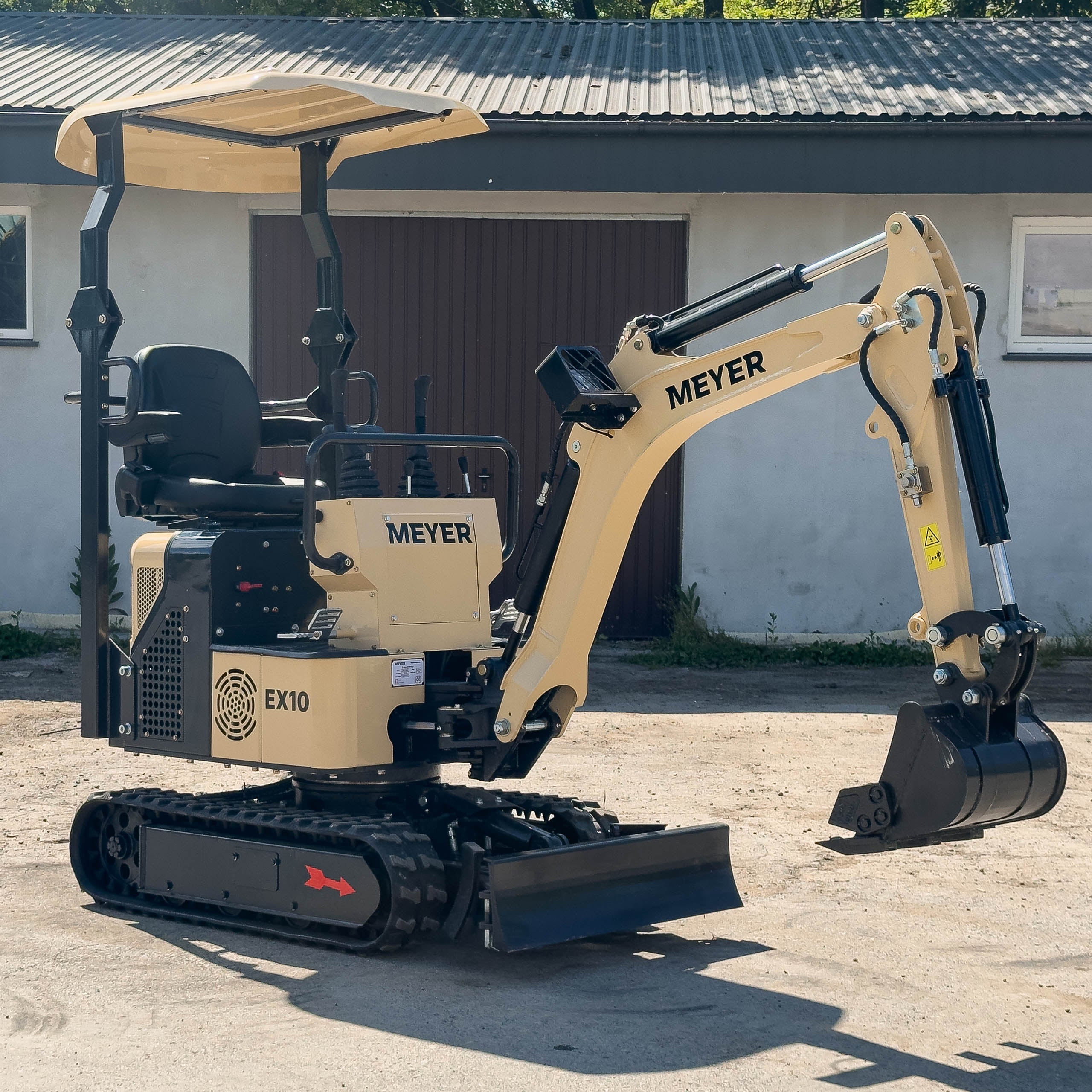 Minikoparka gąsienicowa MEYER EX10 – skrętne ramię, silnik Briggs & Stratton