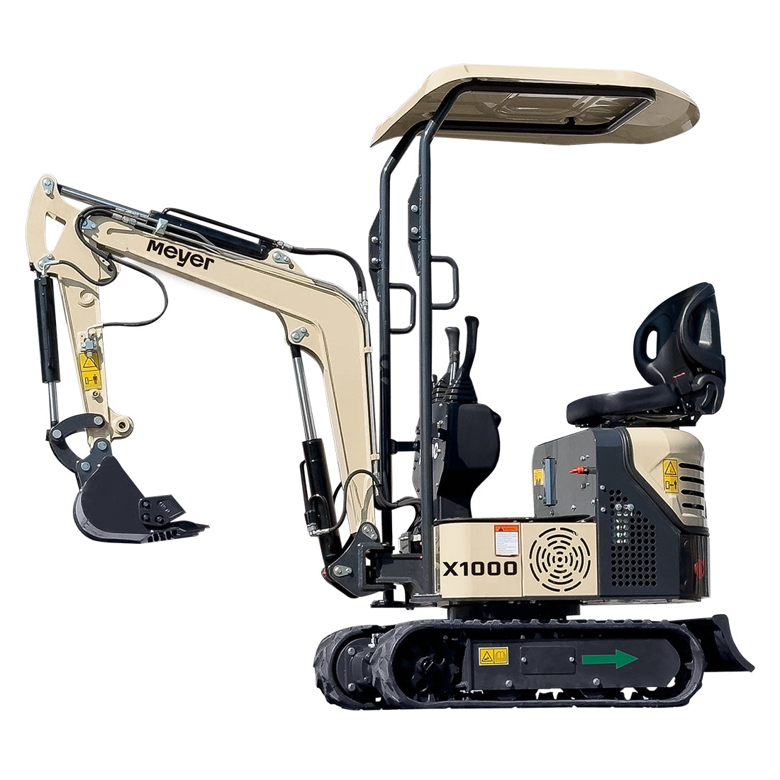 Minikoparka gąsienicowa MEYER X1000 - skrętne ramię