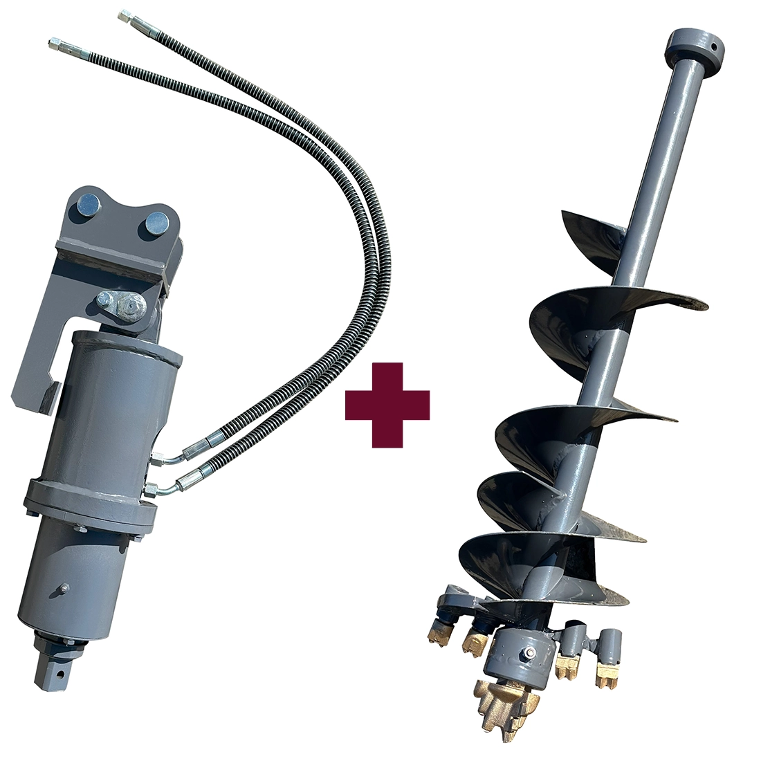 Wiertnica hydrauliczna do koparki Meyer z wiertłem zbrojeniowym 250mm