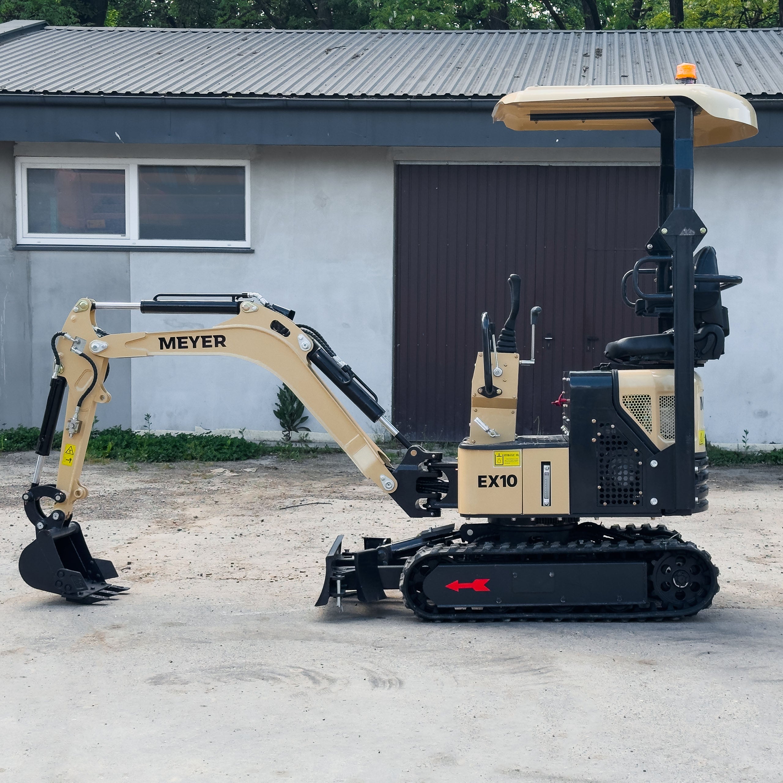 Minikoparka gąsienicowa MEYER EX10 – skrętne ramię, silnik Briggs & Stratton