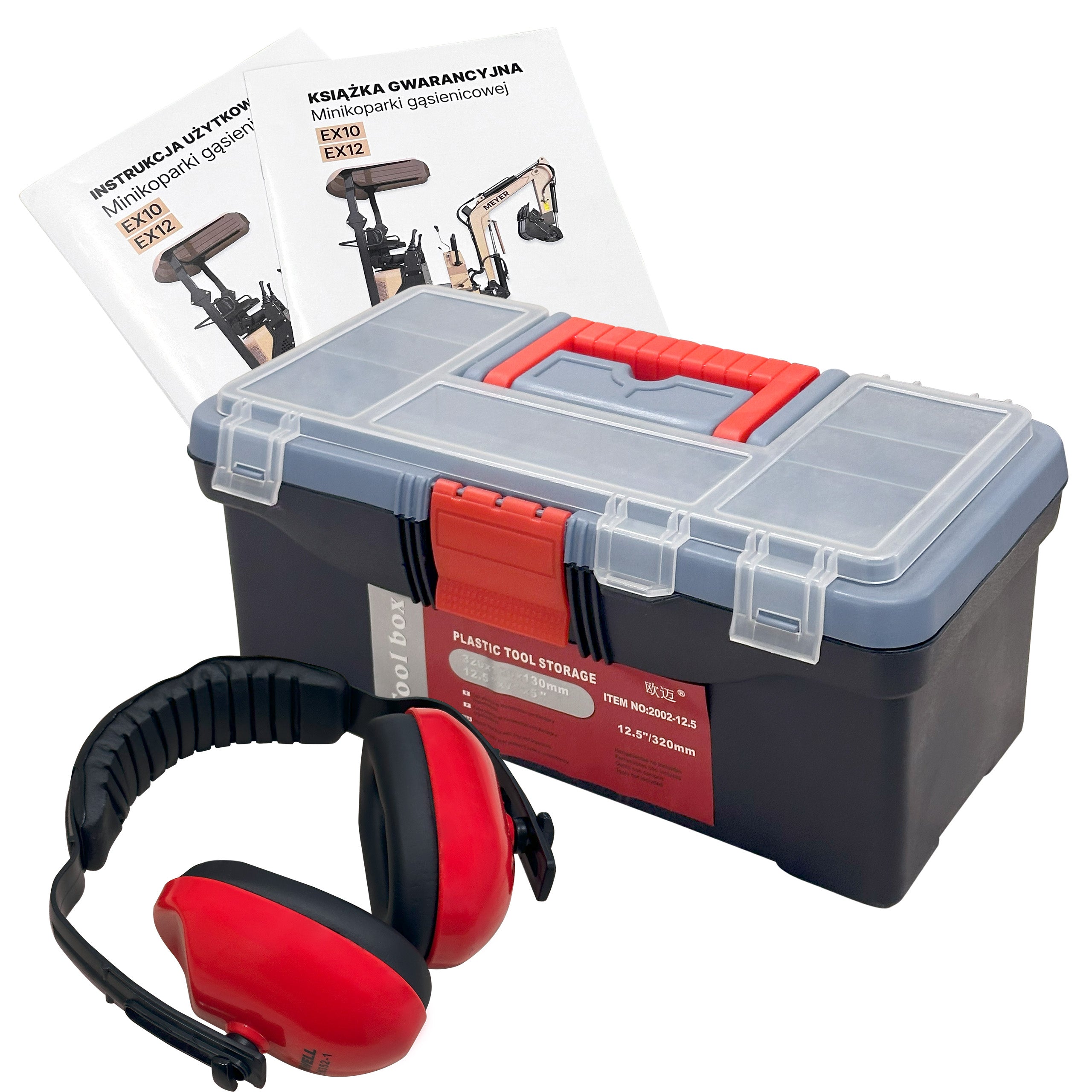 Minikoparka gąsienicowa MEYER EX12 - skrętne ramię, joystick