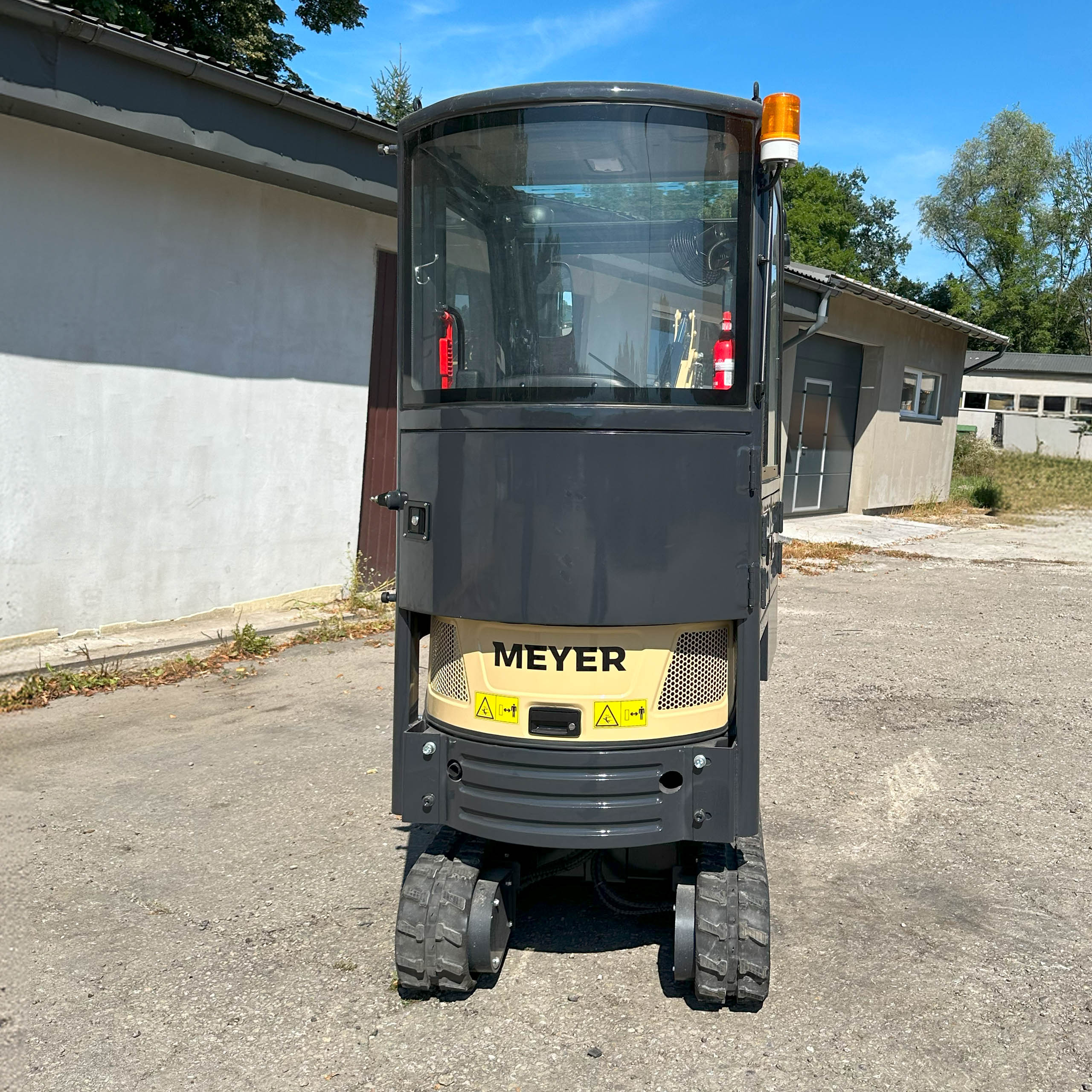 Minikoparka gąsienicowa MEYER EX12 z kabiną - skrętne ramię, joystick