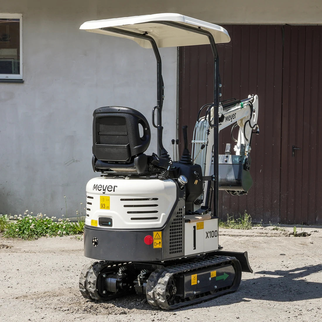 Minikoparka gąsienicowa MEYER X1000 - skrętne ramię